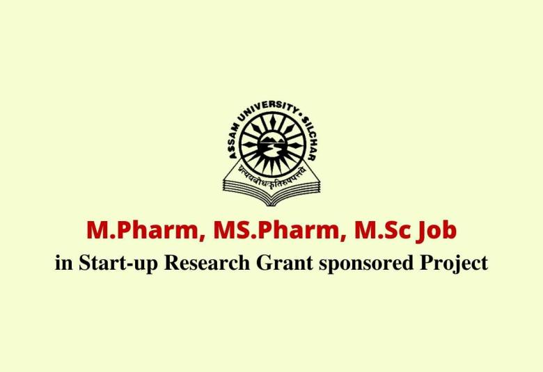Applications are invited for a post of Project Assistant at Assam University