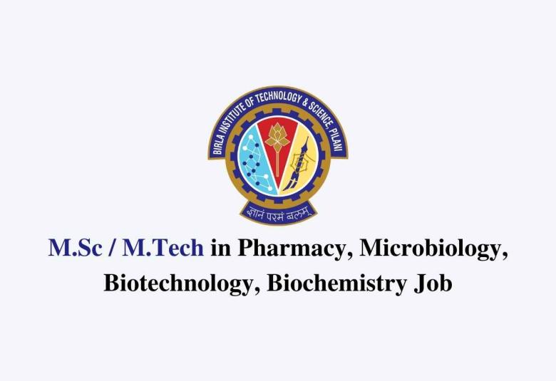 Applications are invited for a post of SRF or Project Associate at BITS Pilani