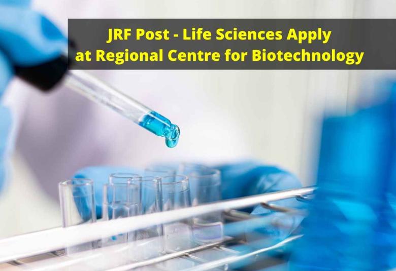 Apply Online for JRF at Regional Centre for Biotechnology