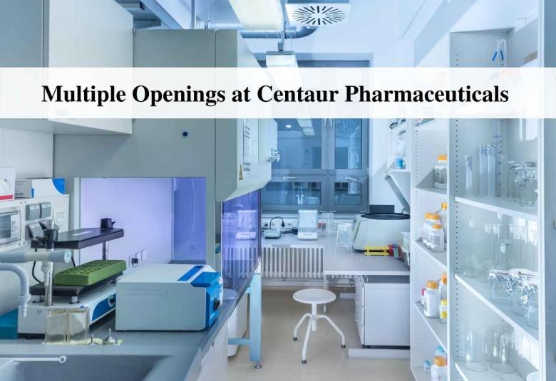 Multiple Openings at Centaur Pharmaceuticals