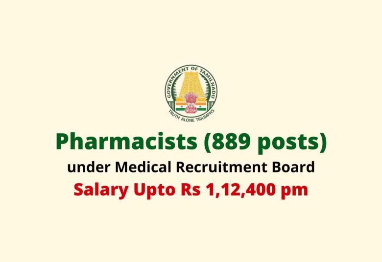 Openings for Pharmacists under Medical Services Recruitment Board