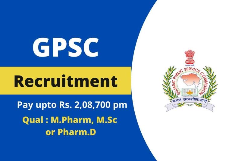 Opportunity for M.Pharm, M.Sc or Pharm.D under Public Service Commission