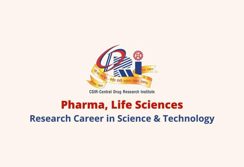 Opportunity for research career in Science & Technology at CDRI