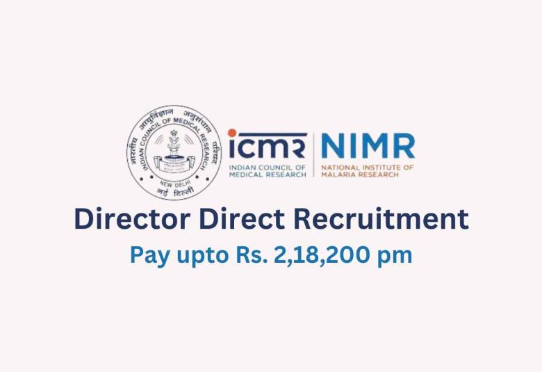 ICMR invites online applications for post of Director