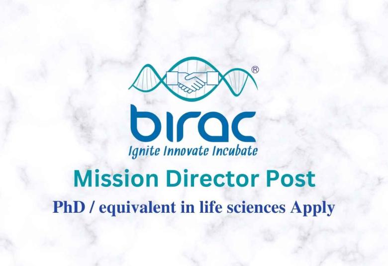 Vacancy for Mission Director at BIRAC