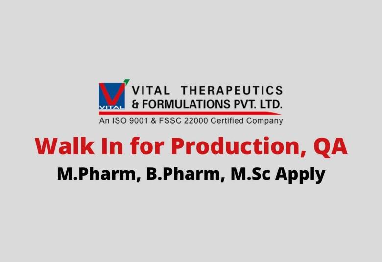 Vital Pharma - Walk In