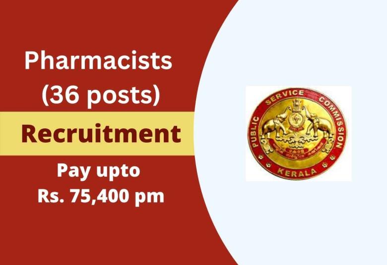 Career for Pharmacists under Public Service Commission