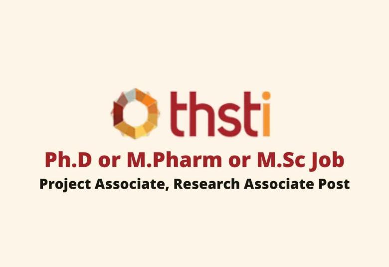 Opportunity for Ph.D or M.Pharm or M.Sc under Ministry of Science and Technology