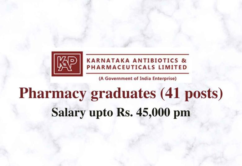 Openings for Pharmacy graduates at KAPL
