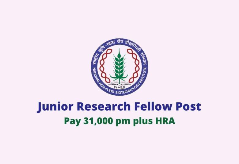 NABI require Junior Research Fellow