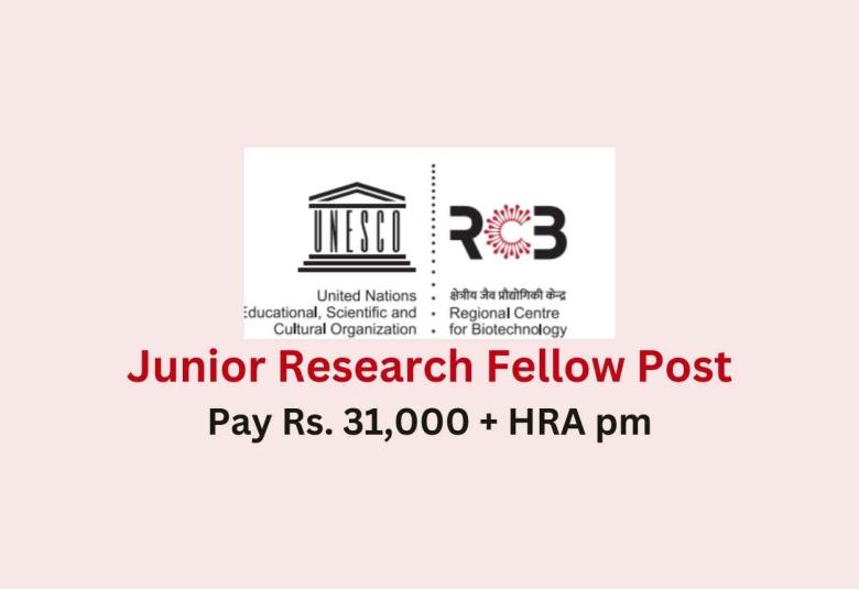 Apply Online for JRF at Regional Centre for Biotechnology
