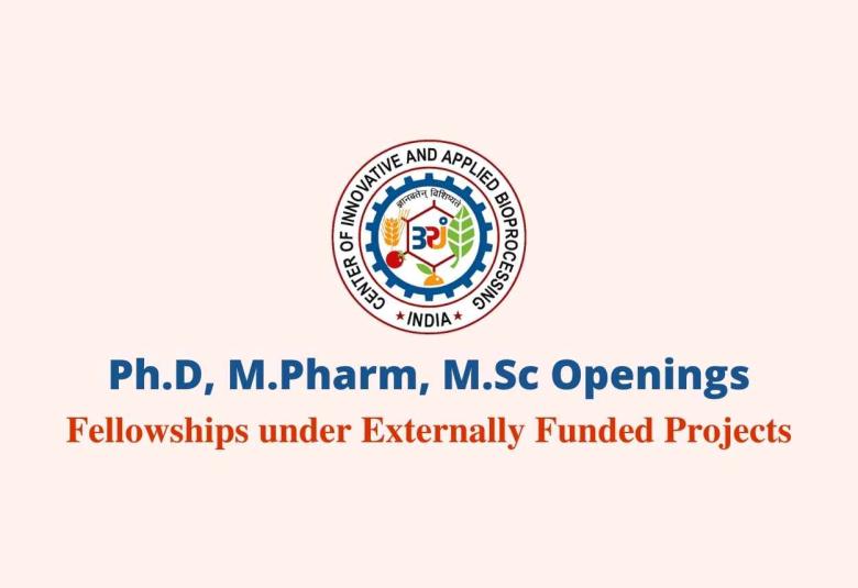Vacancy for Ph.D, M.Pharm, M.Sc at CIAB