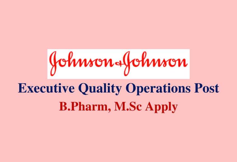 Work as Executive Quality Operations at Johnson & Johnson