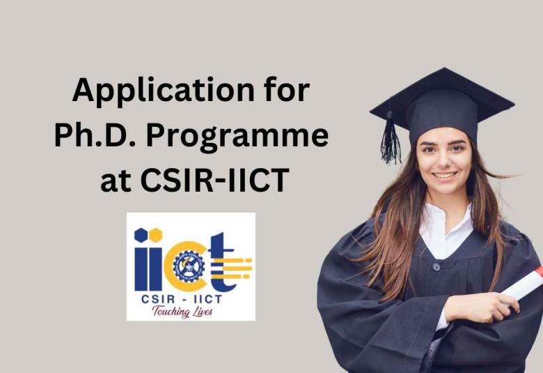 Invites Application for Ph.D. Programme at CSIR-IICT