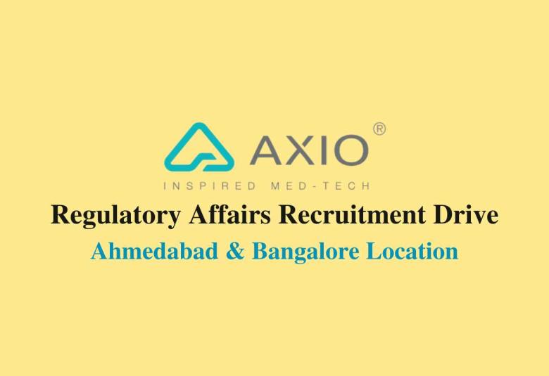 Recruitment Drive for Regulatory Affairs at Axio Biosolutions