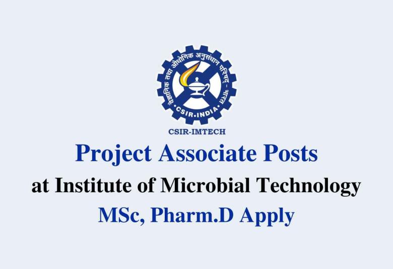 Vacancy for Project Associate at Institute of Microbial Technology