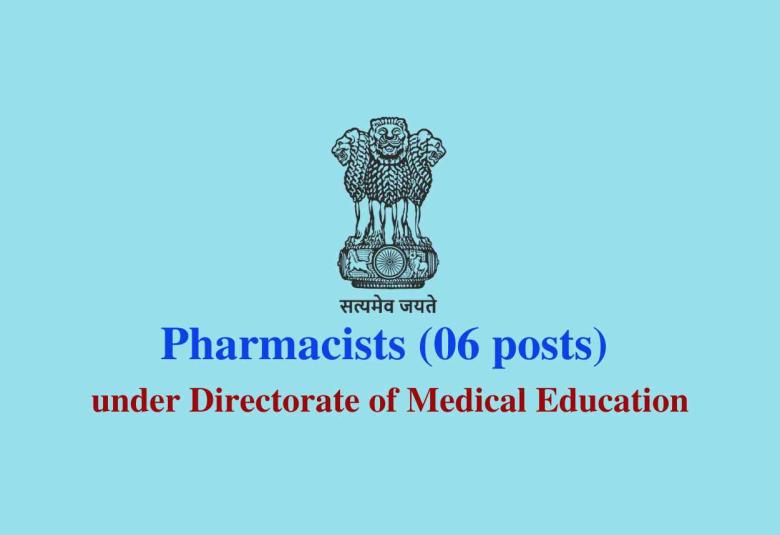 Career for Pharmacists under Directorate of Medical Education