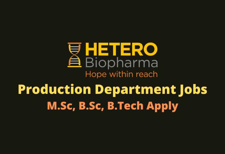 Production Department Jobs at Hetero Biopharma