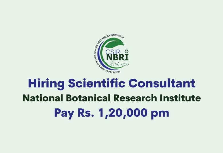 Hiring Scientific Consultant at National Botanical Research Institute