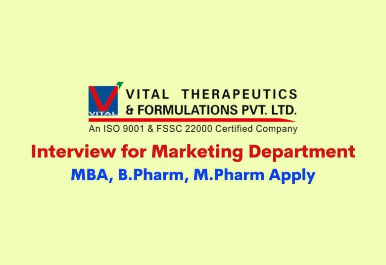 Vital Pharma Walk in Interview
