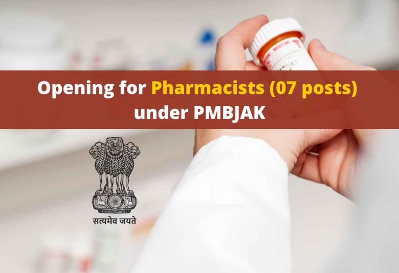 Job Opening for Pharmacists under PMBJAK