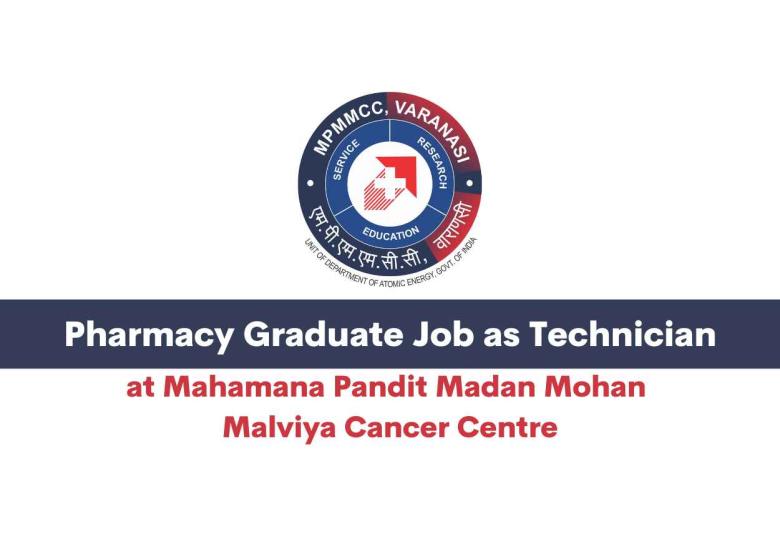 Pharmacy Graduate Job as Technician at MPMMCC
