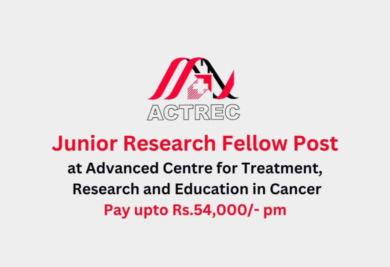 Vacancy for Junior Research Fellow at ACTREC