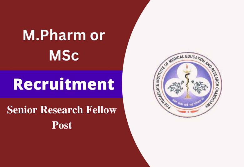 Vacancy for M.Pharm or MSc as SRF at PGIMER