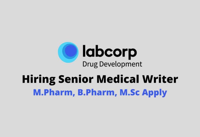 Labcorp Hiring Senior Medical Writer