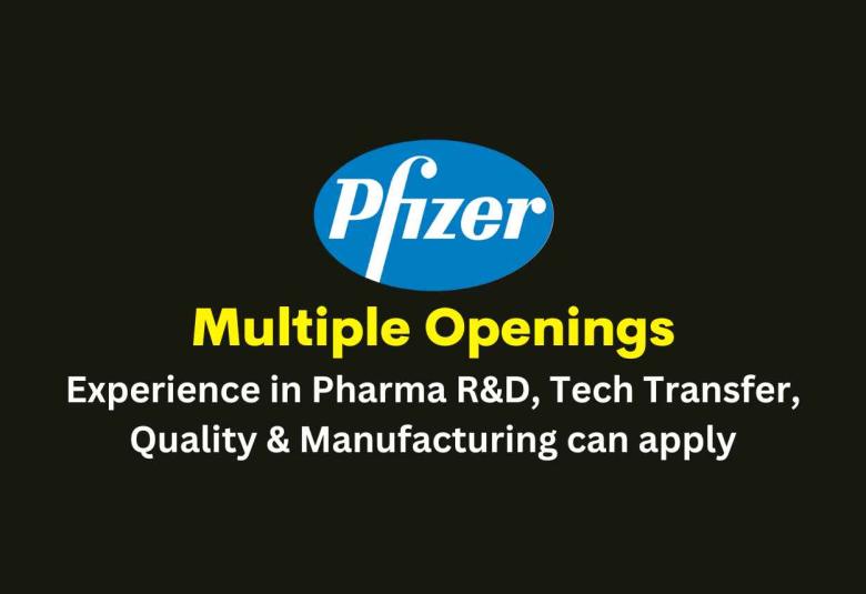 Multiple Openings at Pfizer