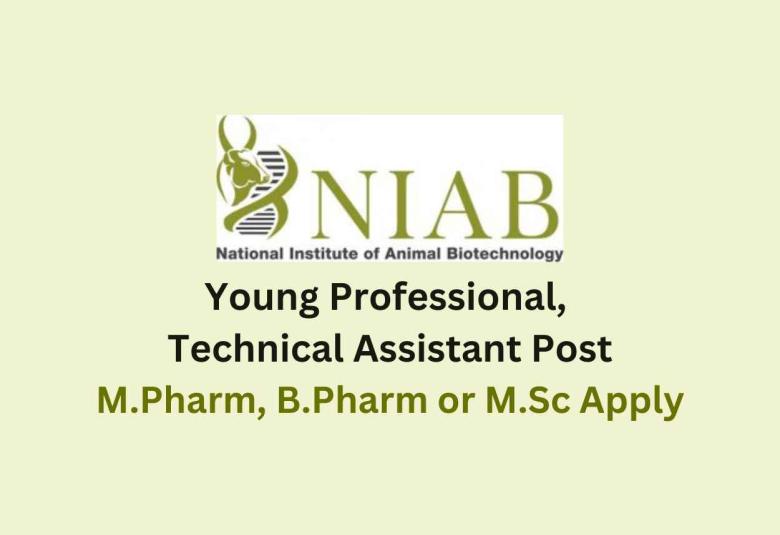 NIAB invites applications for Post of Young Professional, Technical Assistant