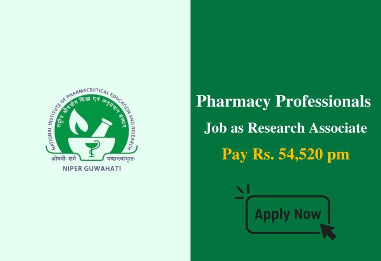 Opportunity for Pharmacy Professionals as Research Associate at NIPER