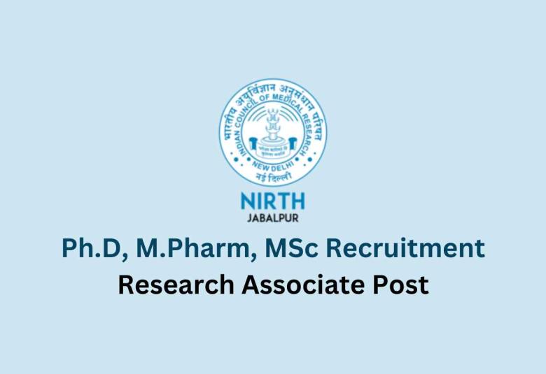 Ph.D, M.Pharm, MSc Recruitment at NIRTH
