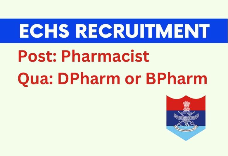 Recruitment of Pharmacist at ECHS, Lohegaon