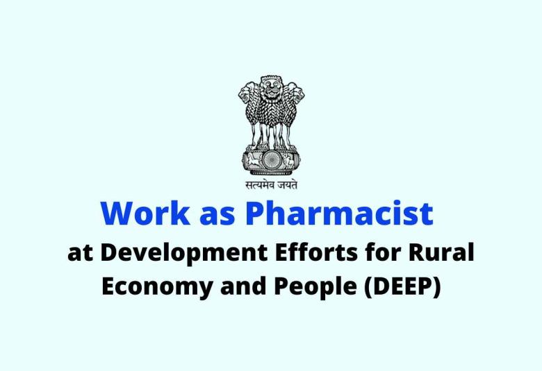 Vacancy for Pharmacist at Development Efforts for Rural Economy and People