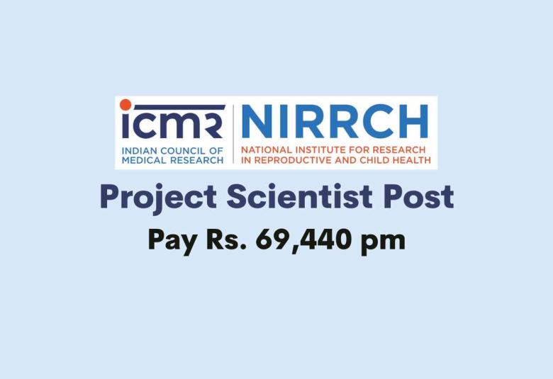 Vacancy for Project Scientist at NIRRCH