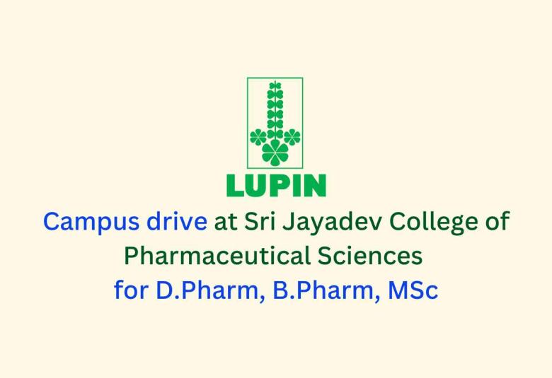 Campus drive at Sri Jayadev College of Pharmaceutical Sciences for D.Pharm, B.Pharm, MSc
