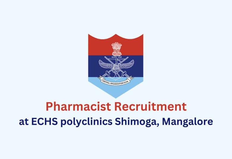 ECHS invites applications for Post of Pharmacist
