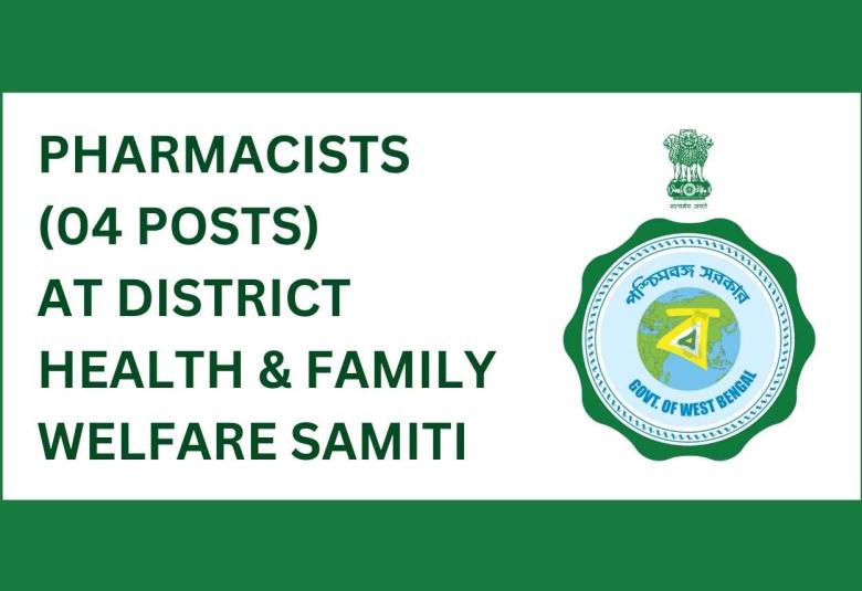 Job as Pharmacists at District Health & Family Welfare Samiti