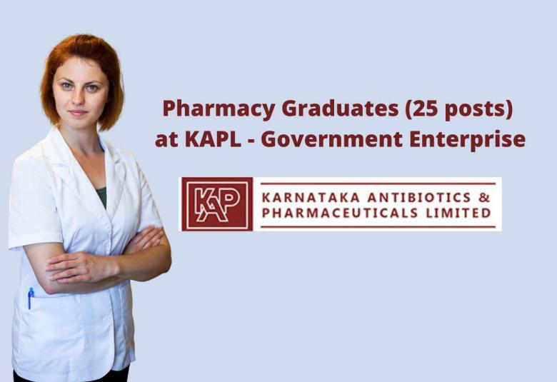 Vacancy for Pharmacy graduates at KAPL