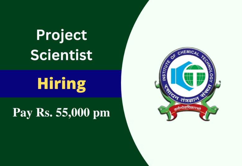 Vacancy for Project Scientist at Institute of Chemical Technology