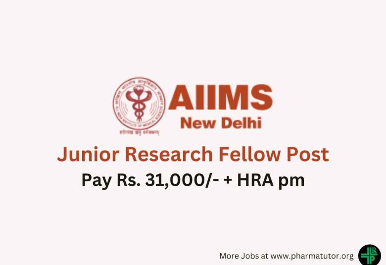 Applications invited for Junior Research Fellow at AIIMS