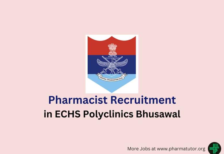ECHS invites applications for Post of Pharmacist