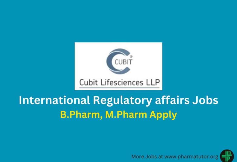 International Regulatory affairs Jobs at Cubit life sciences