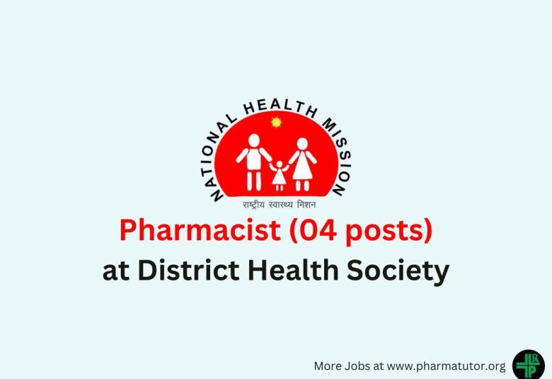 Jobs for Pharmacists at District Health Society