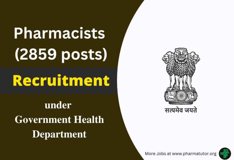 Recruitment for Pharmacists under Government Health Department