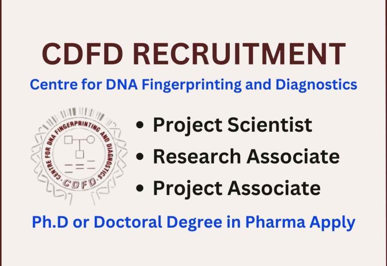 Vacancies in research projects funded by National / International agencies at CDFD