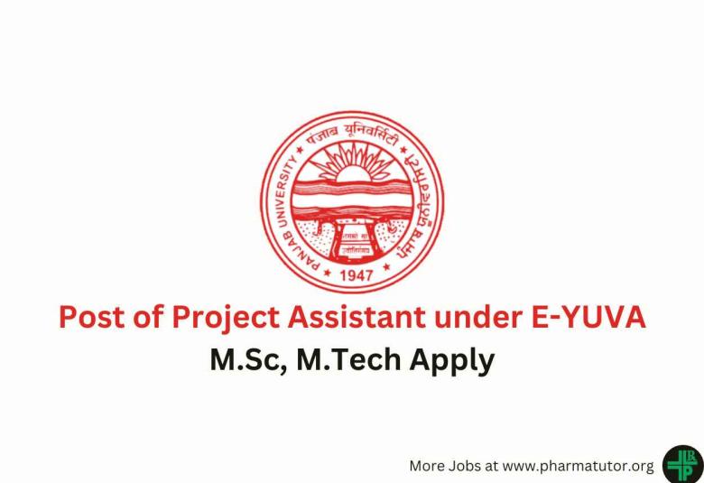 Applications invited for Post of Project Assistant under E-YUVA, Panjab University