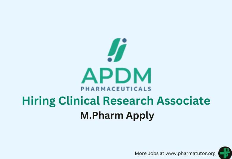 Hiring Clinical Research Associate at APDM Pharma