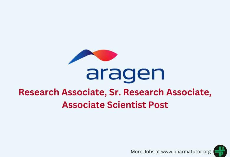Hiring Research Associate, Senior Research Associate, Associate Scientist at Aragen